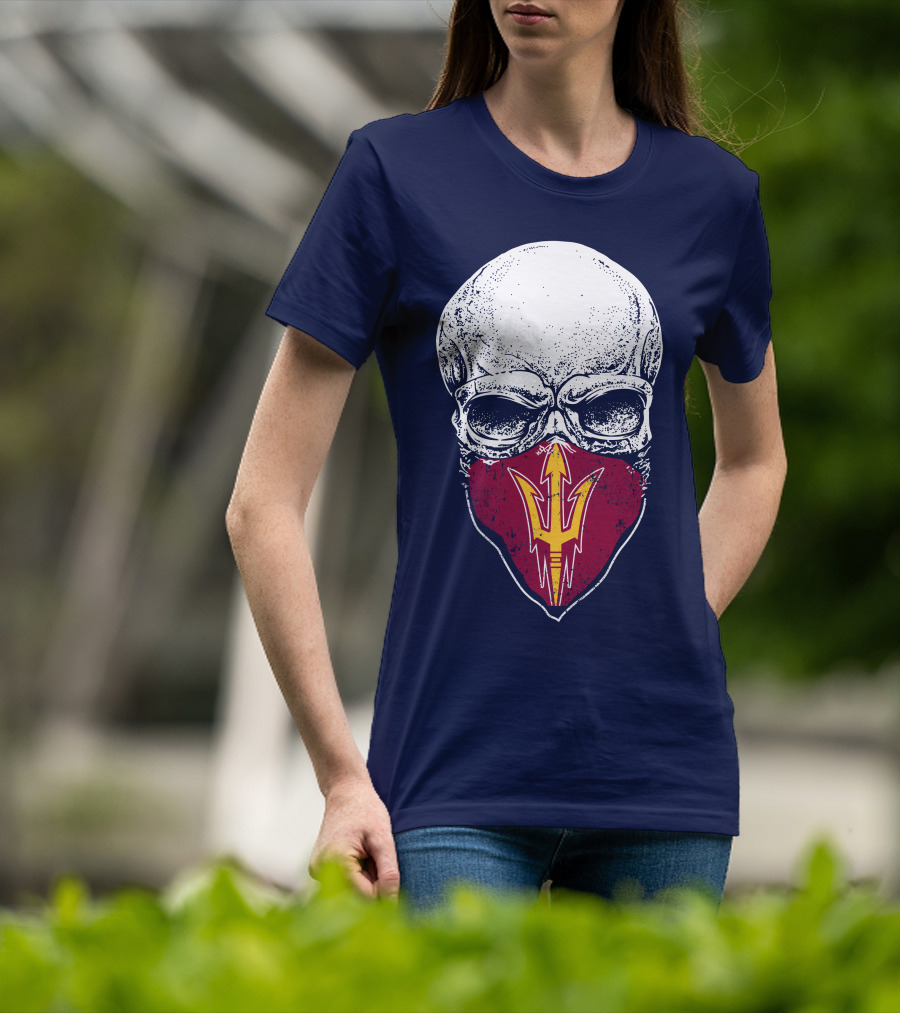Arizona State Sun Devils Skull With Trident T-Shirt