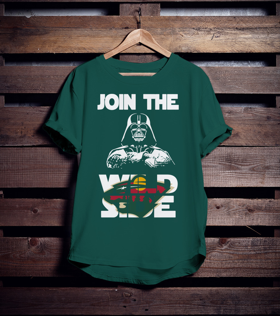 Join The Wild Side Minnesota Wild Darth Vader T-Shirt