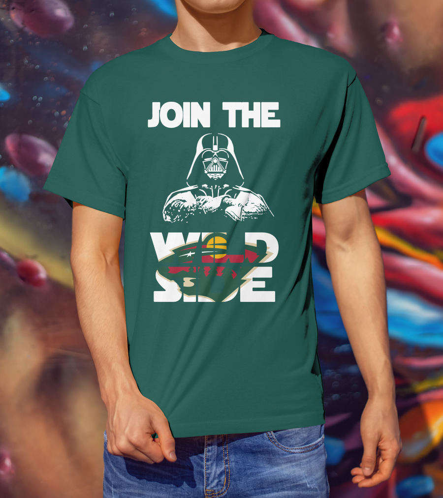 Join The Wild Side Minnesota Wild Darth Vader T-Shirt
