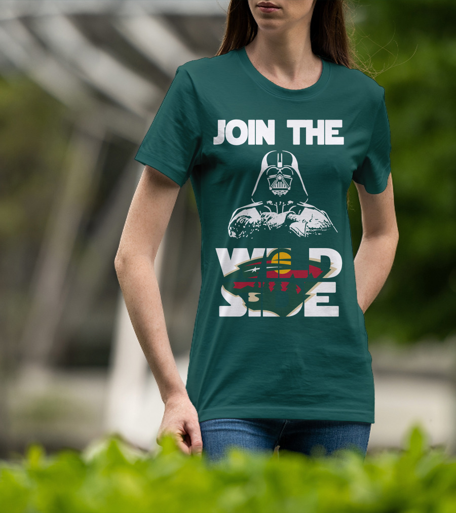 Join The Wild Side Minnesota Wild Darth Vader T-Shirt