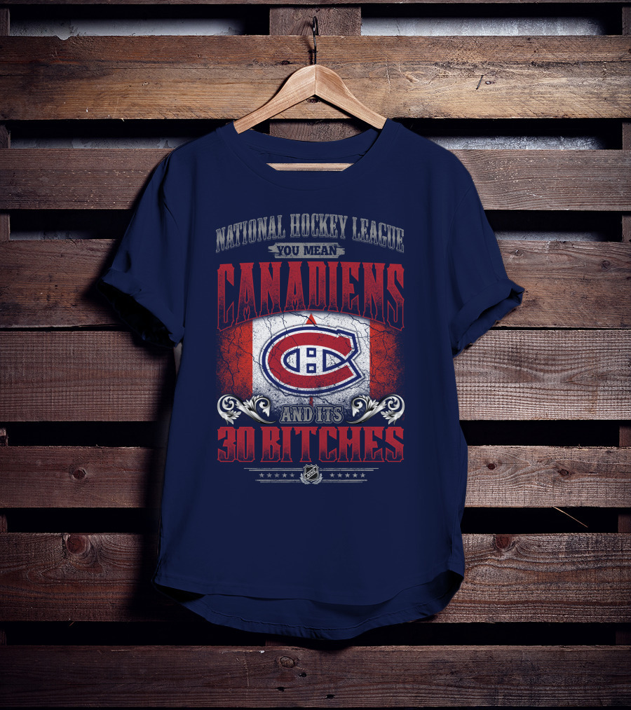 National Hockey League You Mean Canadiens And Its 30 Bitches T-Shirt