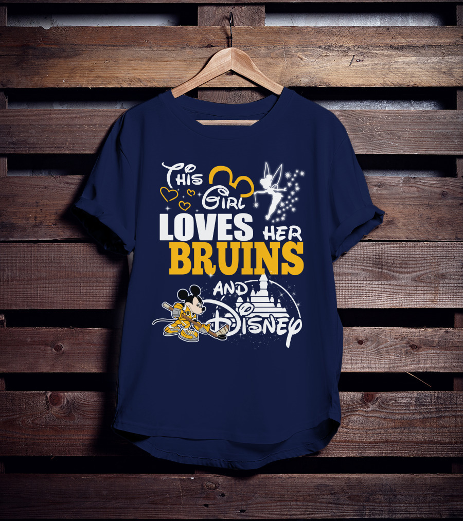 This Girl Loves Her Bruins And Disney T-Shirt