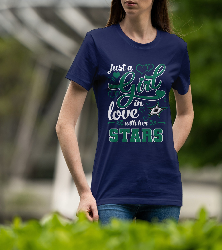 Just A Girl In Love With Her Dallas Stars T-Shirt