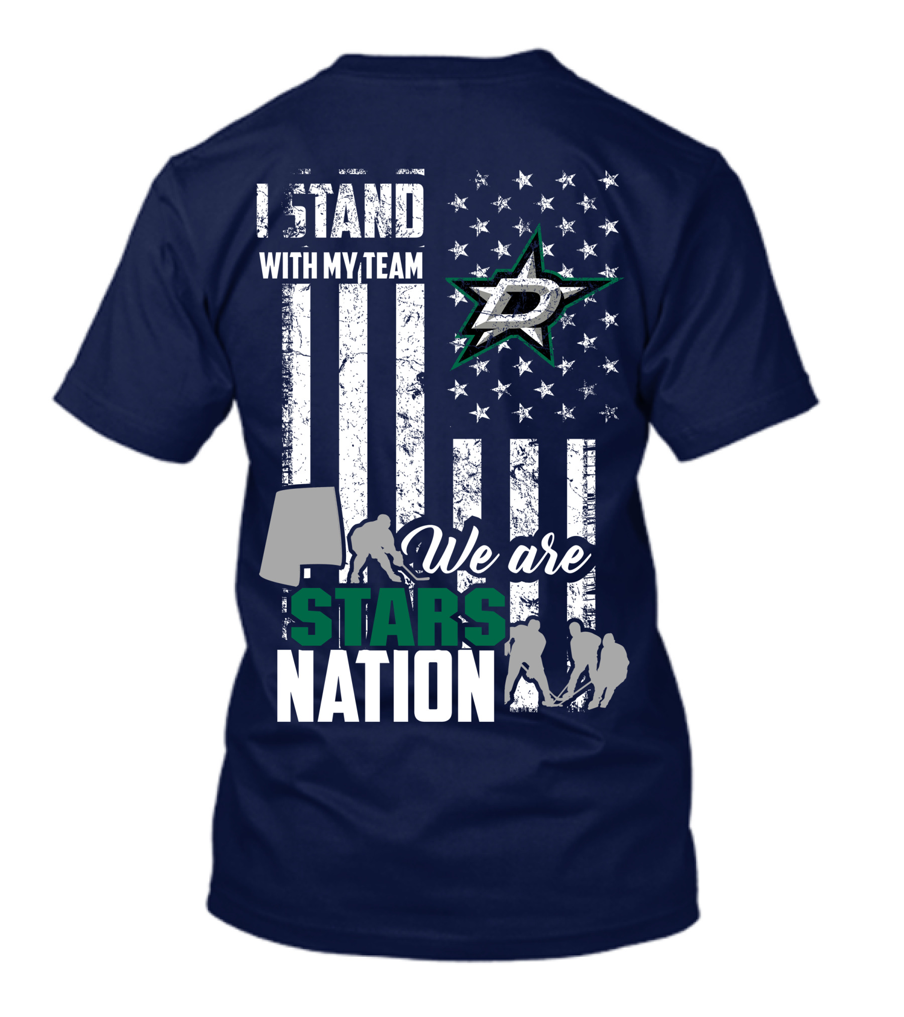 I Stand With My Team We Are Stars Nation Dallas Stars T-Shirt