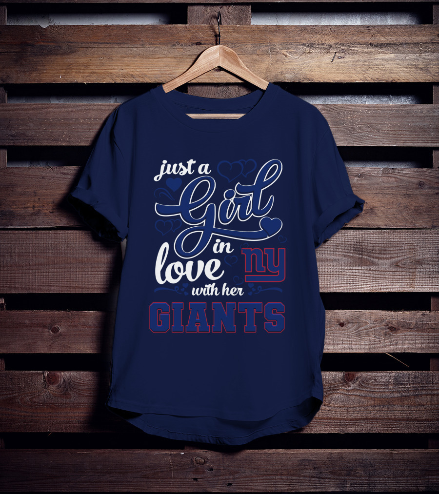 Just A Girl In Love With Her Ny Giants T-Shirt