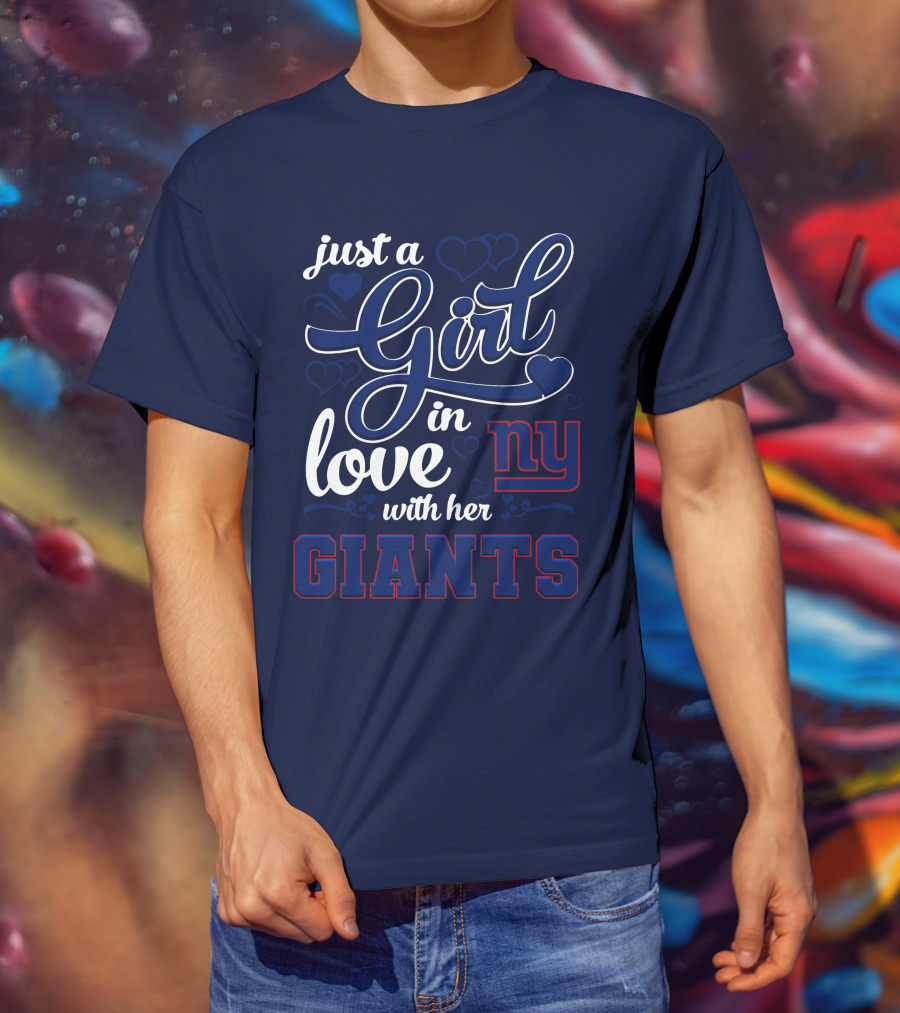 Just A Girl In Love With Her Ny Giants T-Shirt