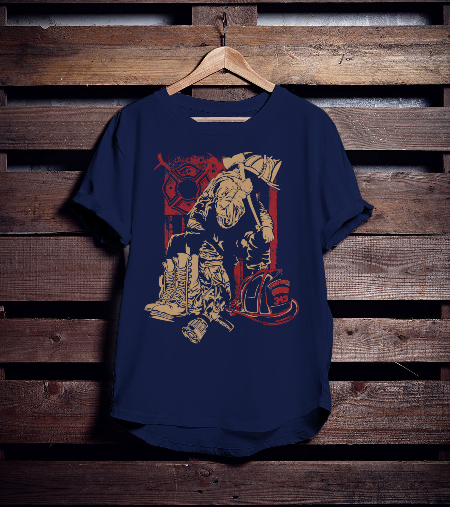 Firefighters Brotherhood Honor In Tradition And Valor 343 T-Shirt