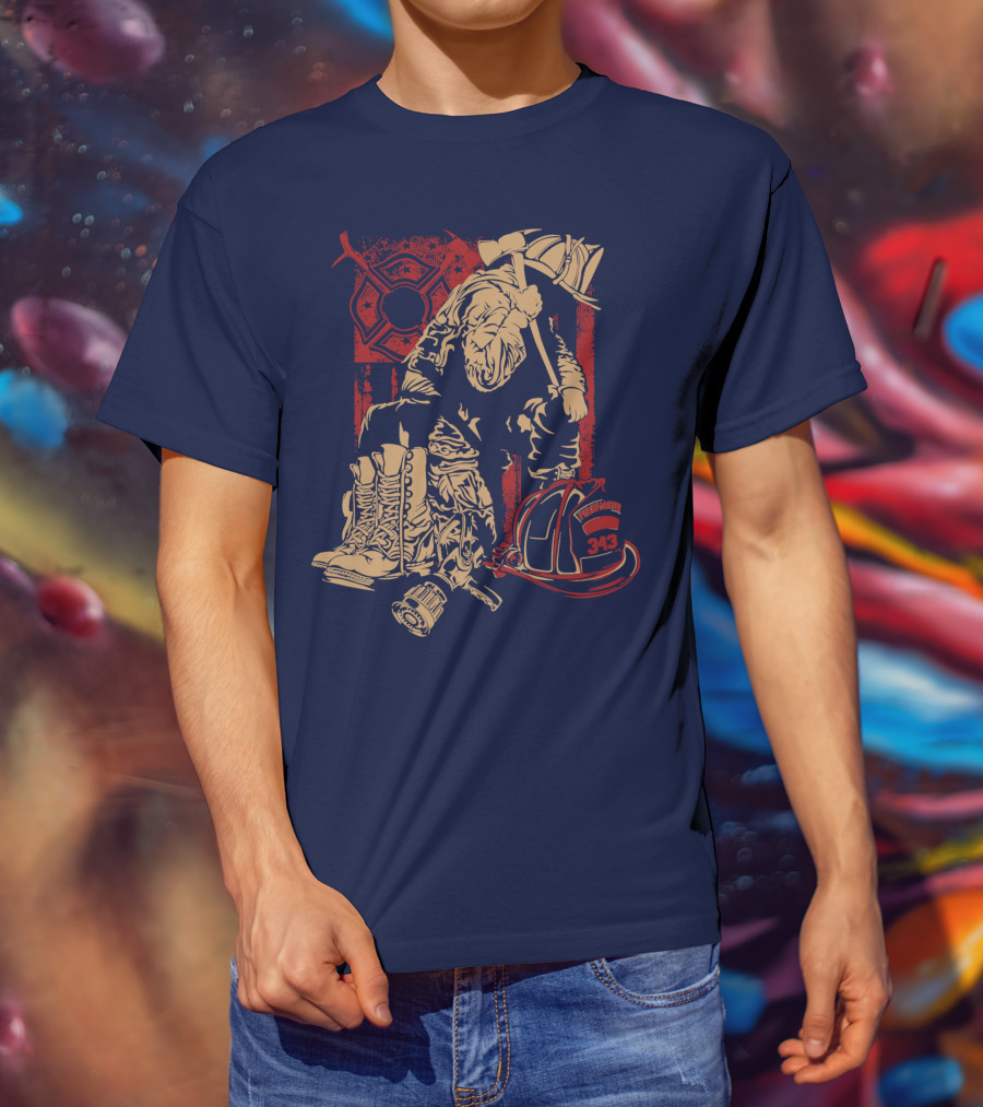 Firefighters Brotherhood Honor In Tradition And Valor 343 T-Shirt