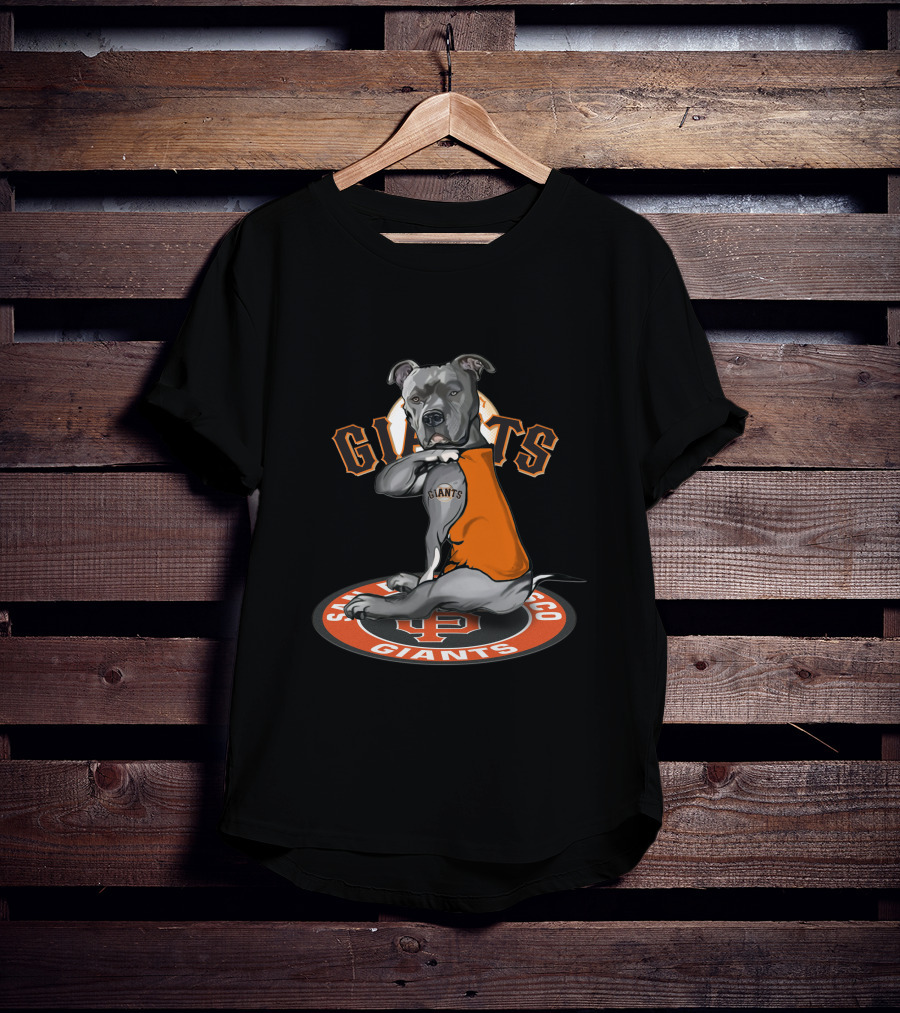 San Francisco Giants Dog With Jersey T-Shirt