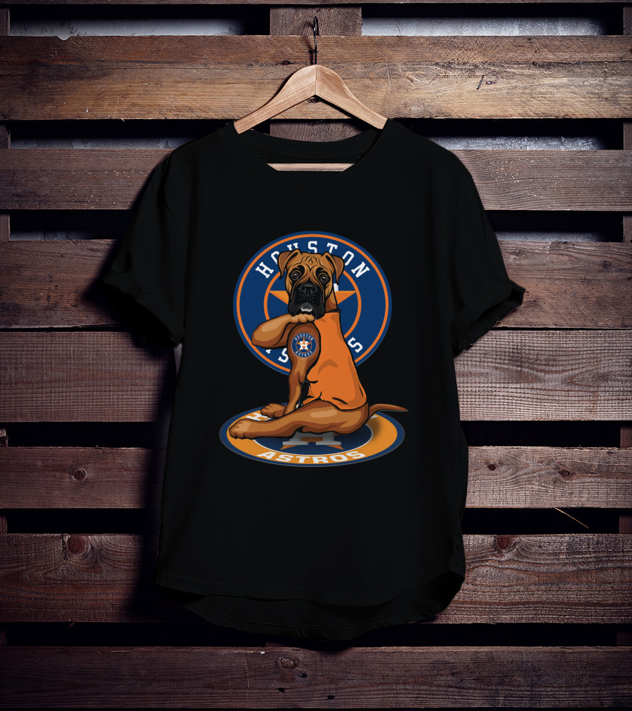 Houston Astros Dog Baseball Fan T-Shirt