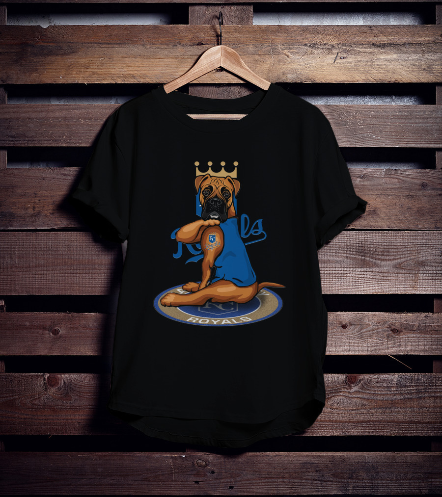 Kansas City Royals 12 Boxer Dog T-Shirt