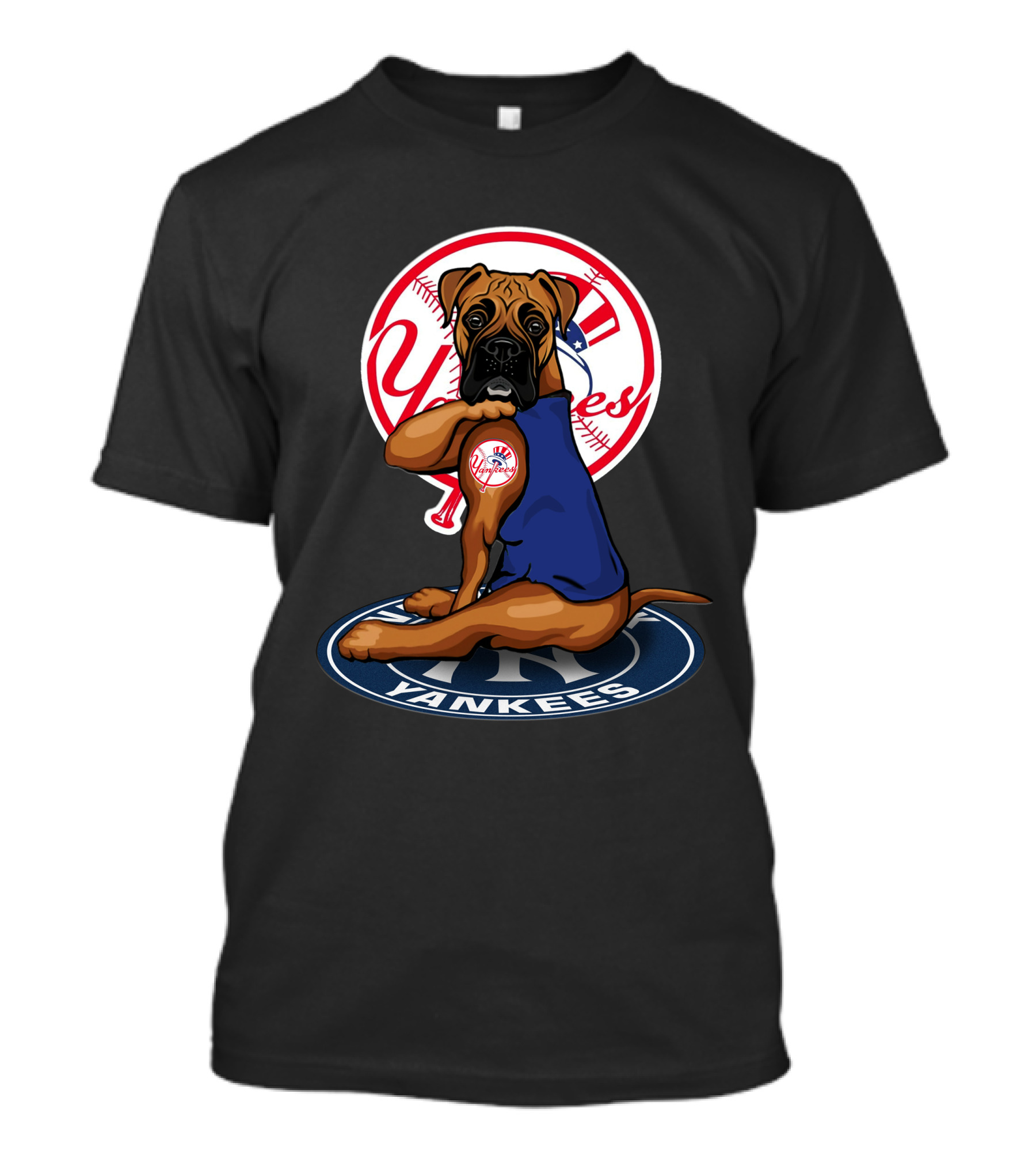 New York Yankees Dog Baseball Mascot T-Shirt