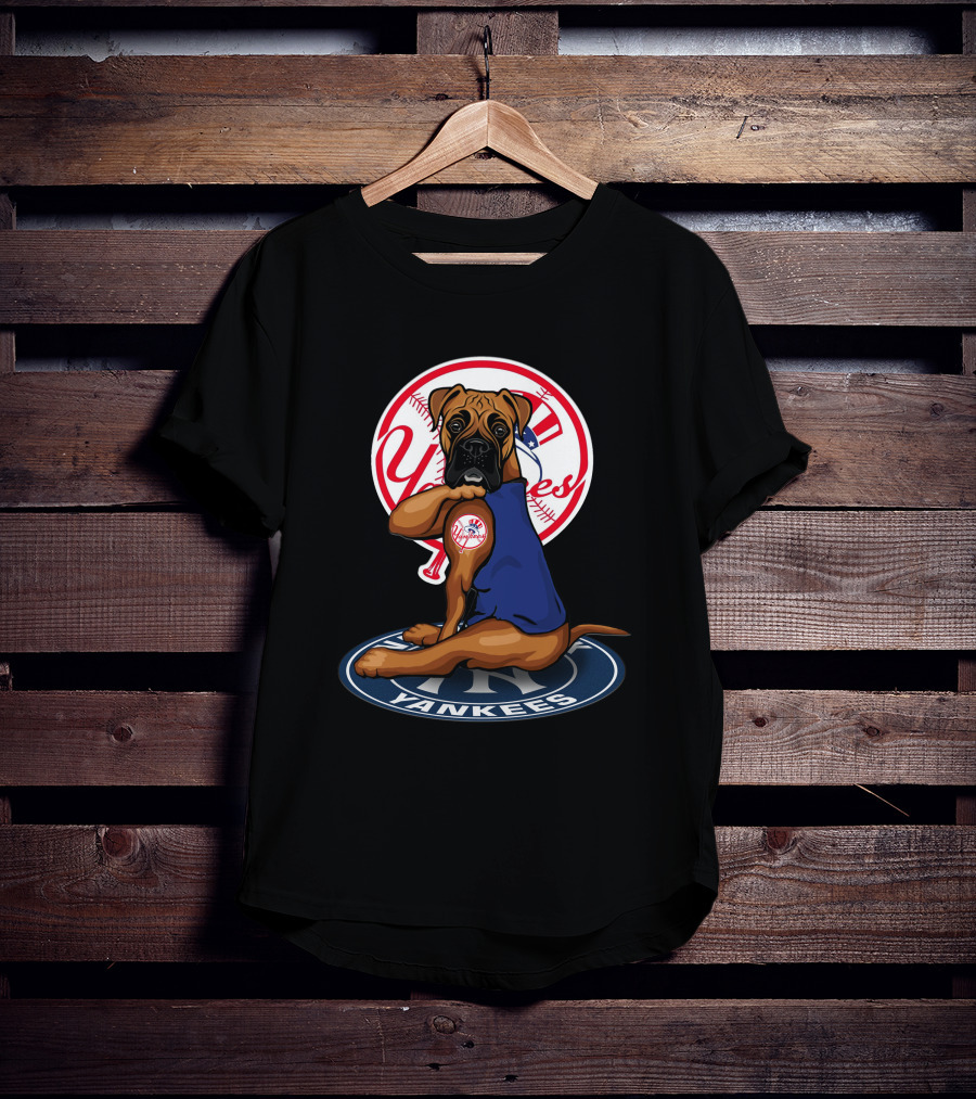 New York Yankees Dog Baseball Mascot T-Shirt
