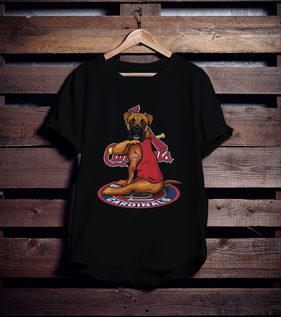 St Louis Cardinals Dog Mascot Artwork T-Shirt