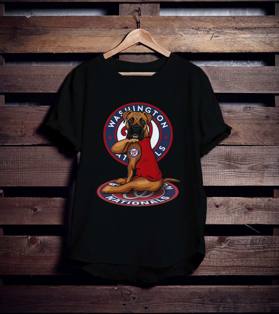 Washington Nationals Dog Mascot With Team T-Shirt