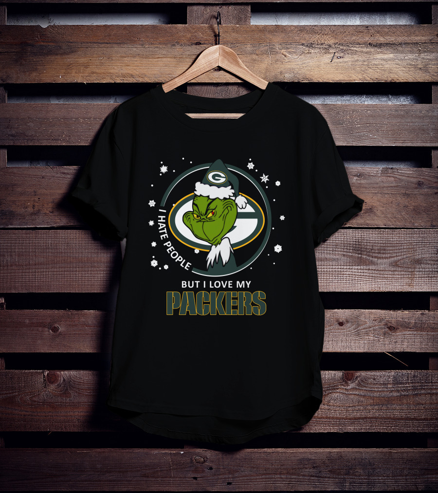 I Hate People But I Love My Packers Ds004-12-Green Bay Packers T-Shirt