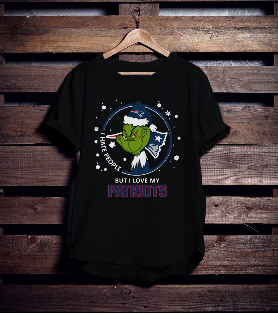 I Hate People But I Love My Patriots New England Patriots T-Shirt