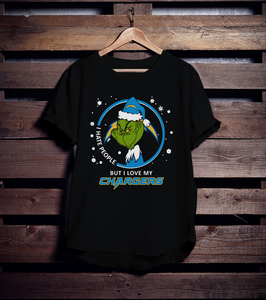 I Hate People But I Love My Chargers T-Shirt