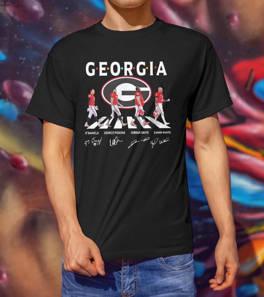 Georgia Bulldogs Jt Daniels George Pickens Jordan Davis Zamir White T-Shirt