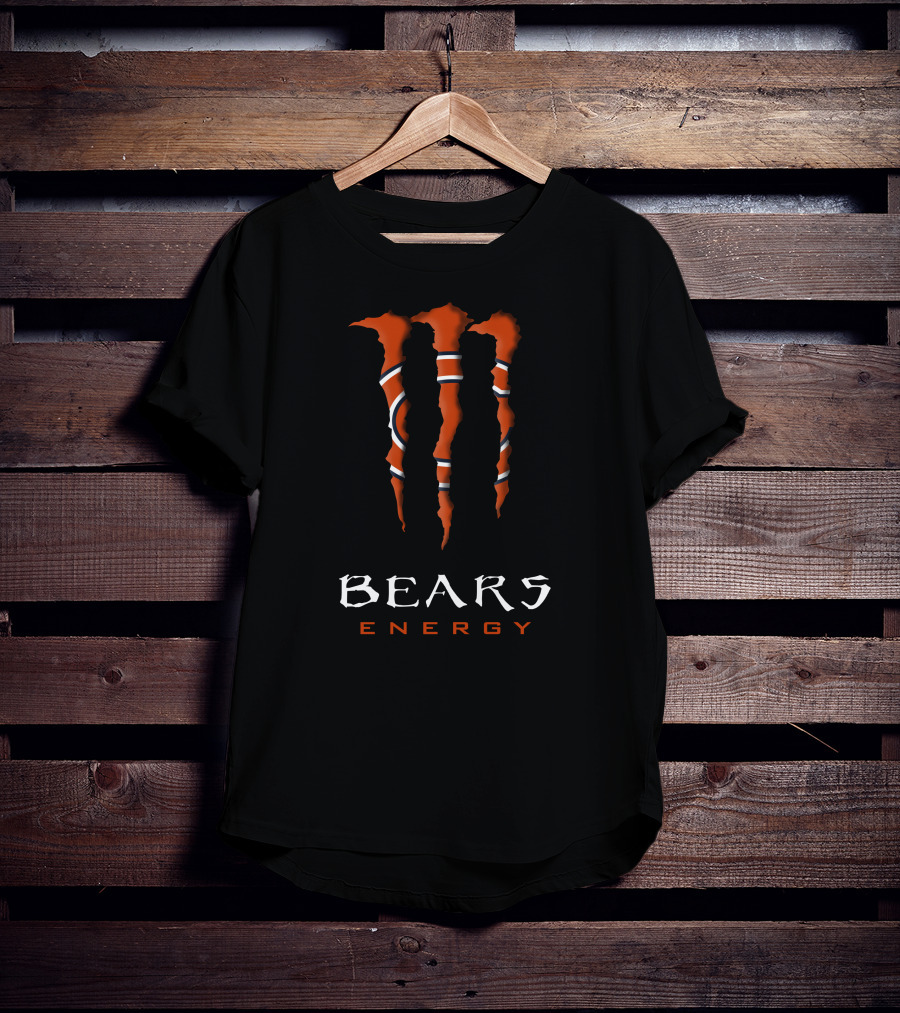 Chicago Bears Energy Monster Claw Mark T-Shirt