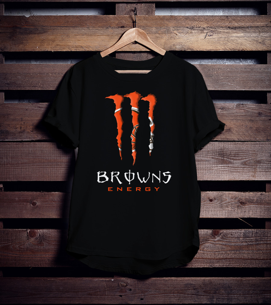 Browns Energy Nfl08 Monster Claw Marks T-Shirt