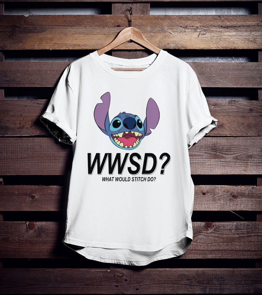 WWSD What Would Stitch Do Disney Lilo And Stitch Character T-Shirt
