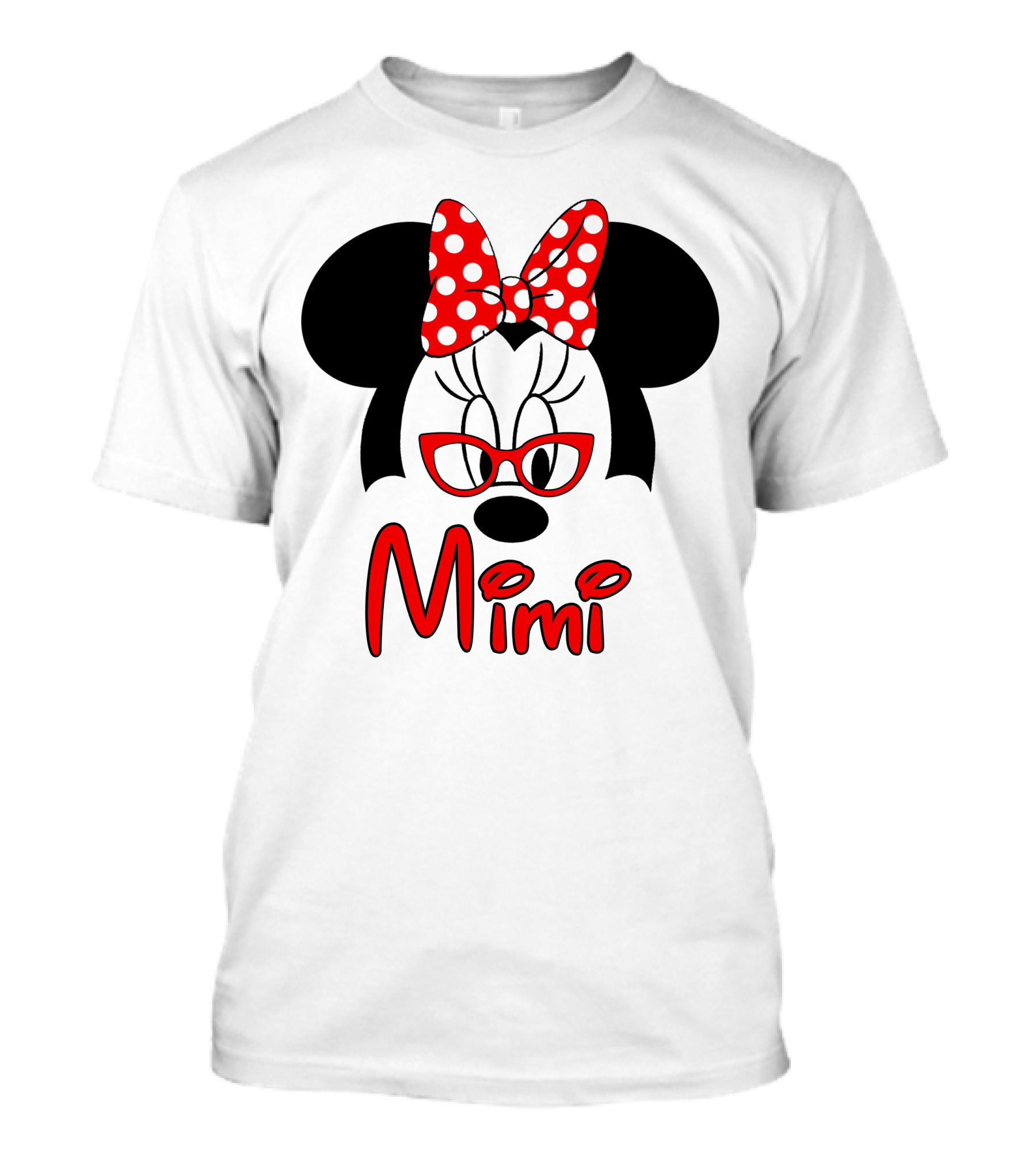 Minnie Mimi Red Bow Glasses T-Shirt