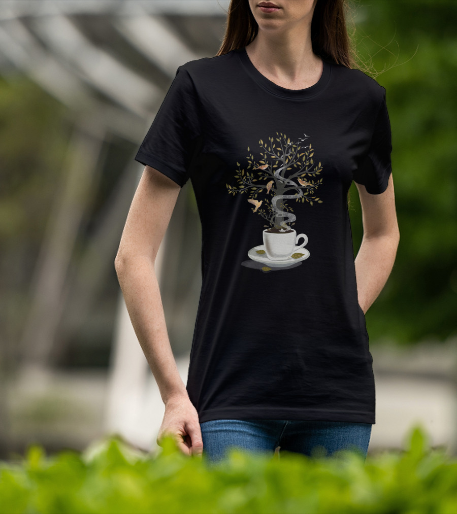 A Cup Of Dreams Enchanted Tree And Birds T-Shirt