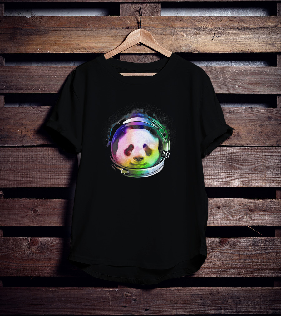 Astronaut Panda Rainbow Space Helmet 1170965 T-Shirt