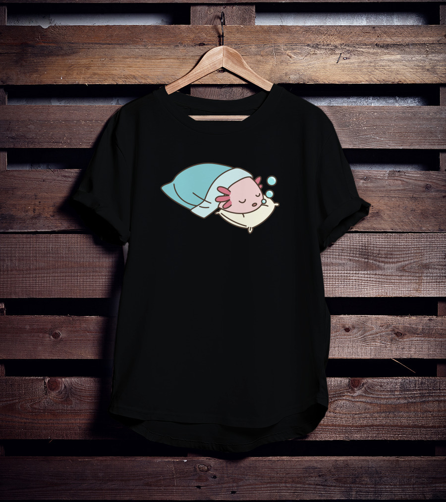 Axolotl Napsolotl Sleepy Axolotl Illustration 1318373 T-Shirt