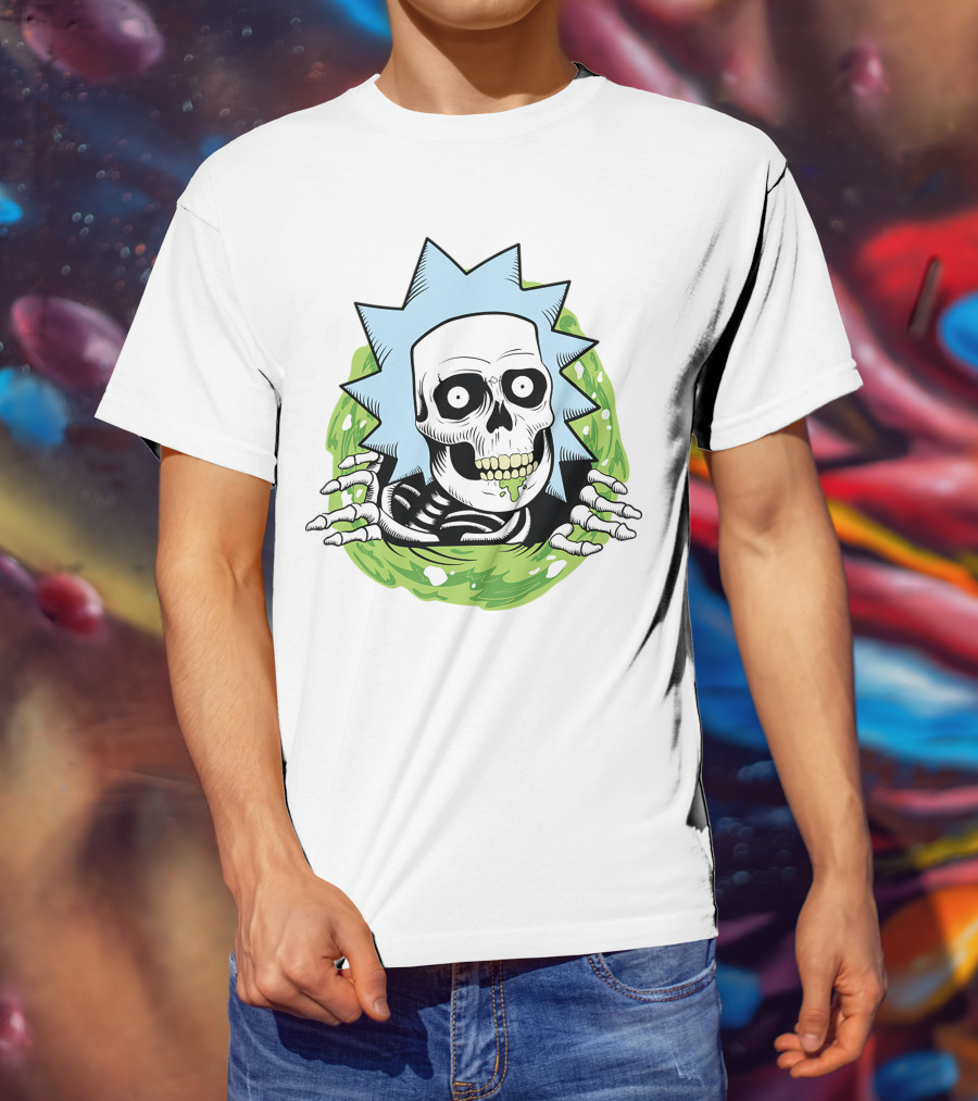 Rick And Morty Skull Portal Rick T-Shirt
