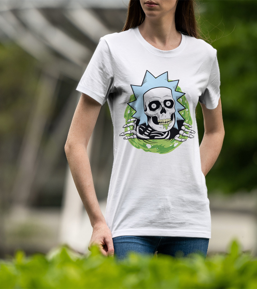 Rick And Morty Skull Portal Rick T-Shirt