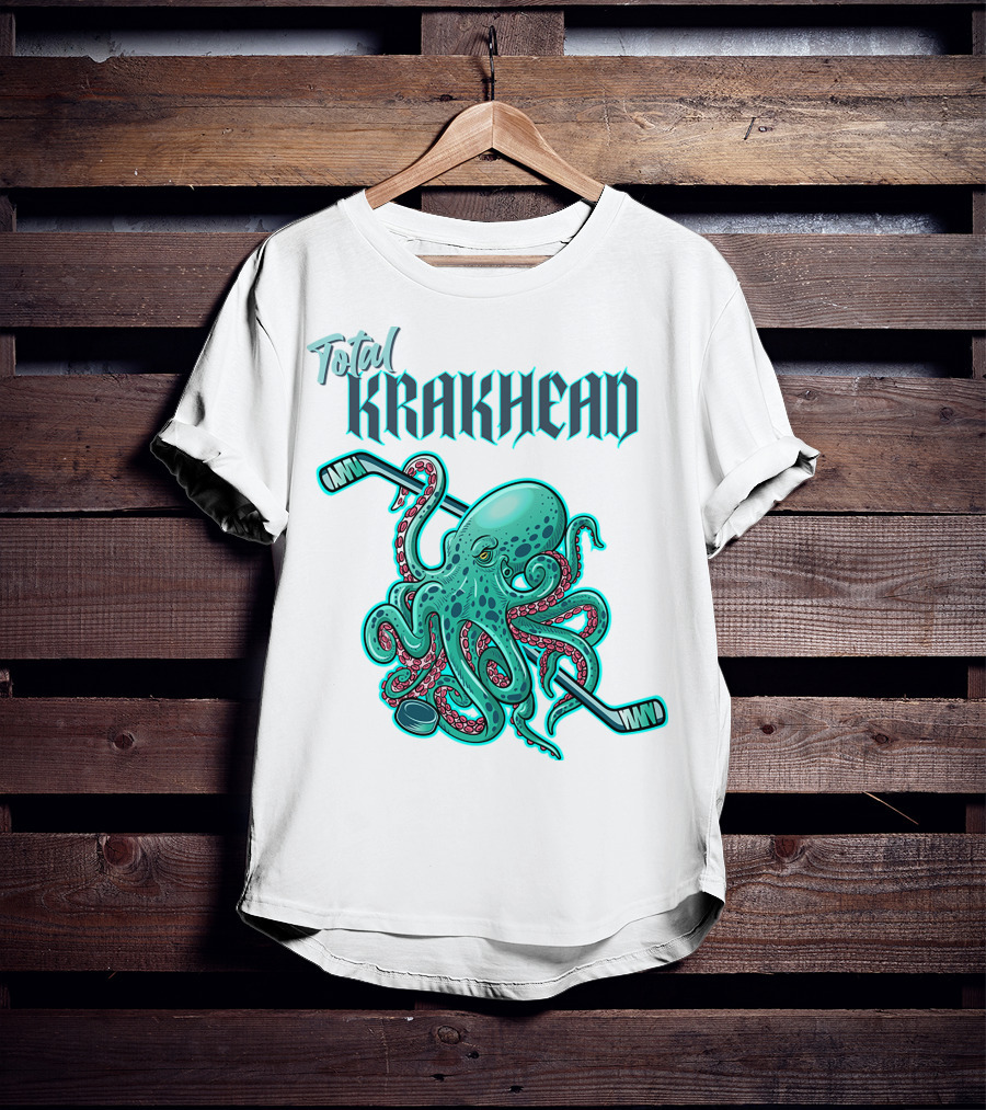 Total Krakhead Seattle Kraken Hockey Tentacles T-Shirt