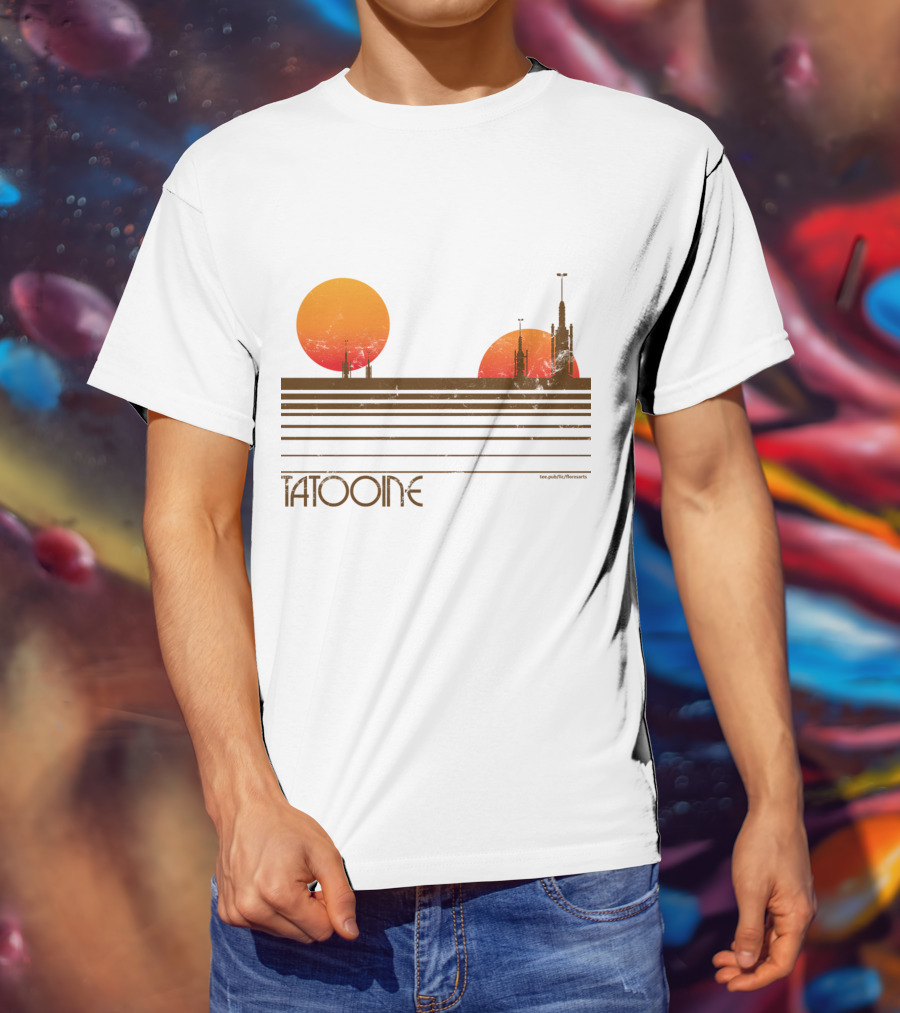 Star Wars Tatooine Sunset Twin Suns T-Shirt