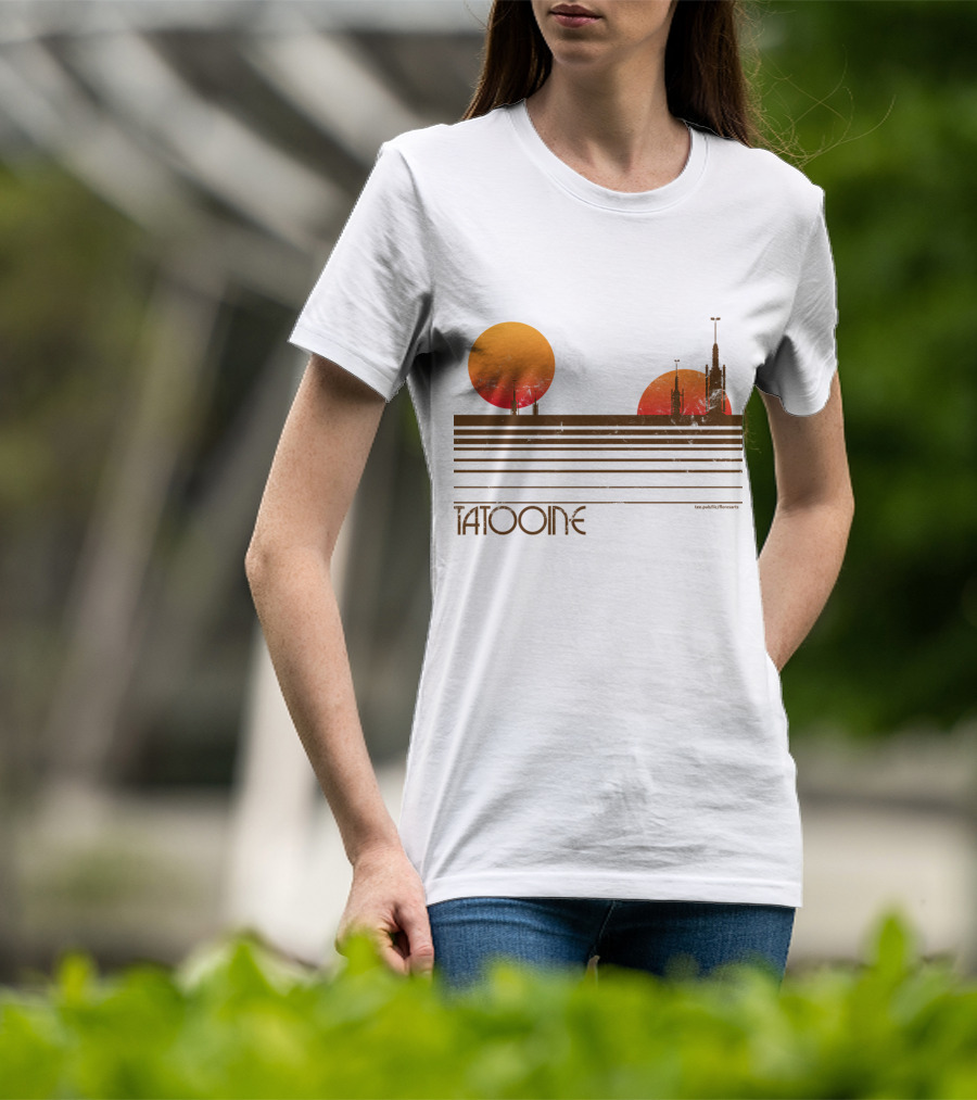Star Wars Tatooine Sunset Twin Suns T-Shirt