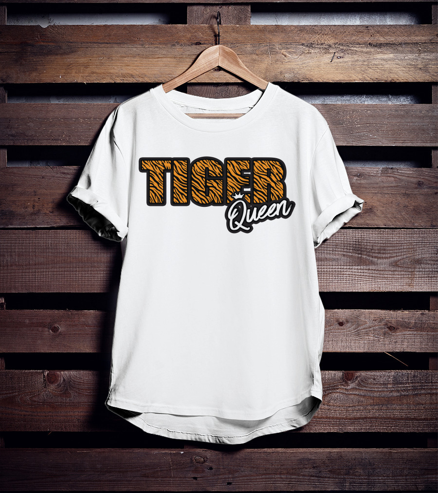 Tiger Queen Crowned With Stripes T-Shirt