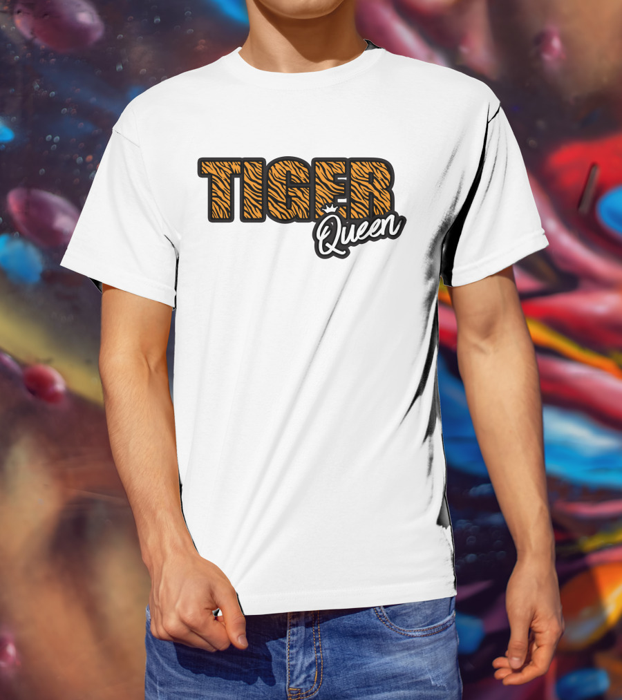 Tiger Queen Crowned With Stripes T-Shirt
