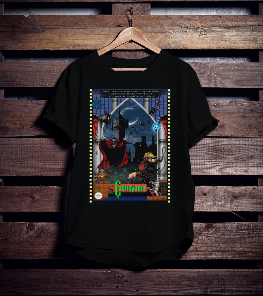 CASTLEVANIA Lone Warrior Ventures Into Demon Castle To End Vampire's Reign Of Terror T-Shirt