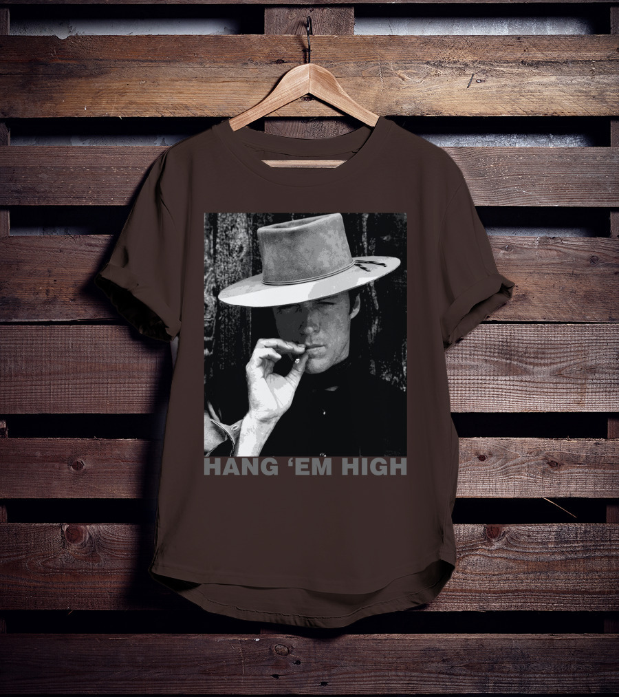Hang 'Em High Western Style Cowboy Smoking T-Shirt