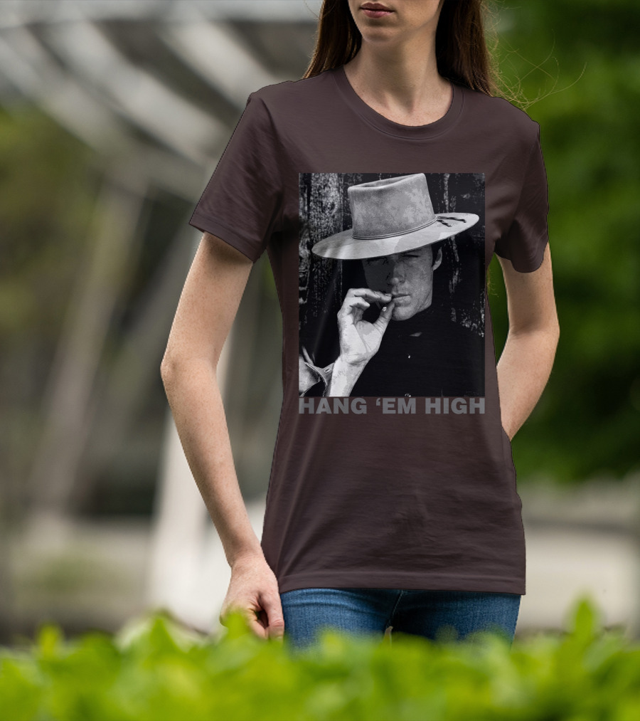 Hang 'Em High Western Style Cowboy Smoking T-Shirt