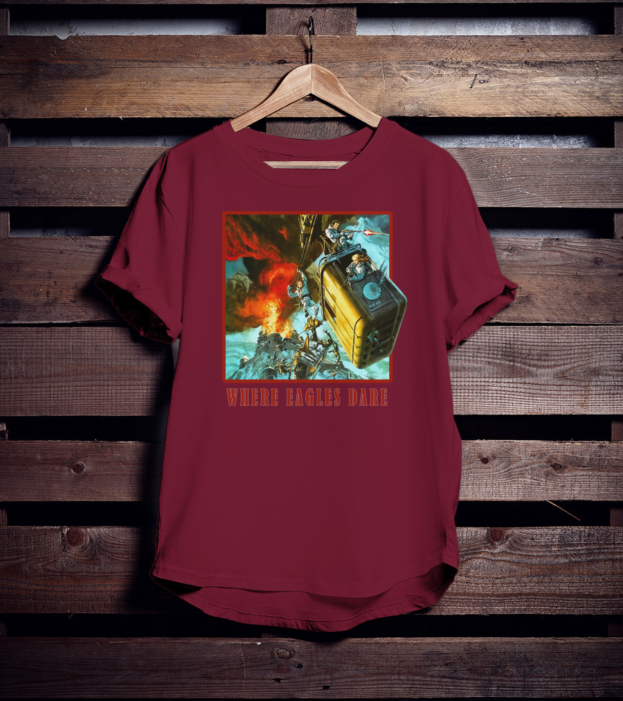 Where Eagles Dare Cable Car Adventure Explosive Action Scene 001 T-Shirt