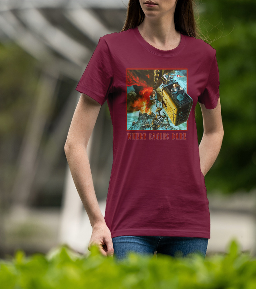 Where Eagles Dare Cable Car Adventure Explosive Action Scene 001 T-Shirt