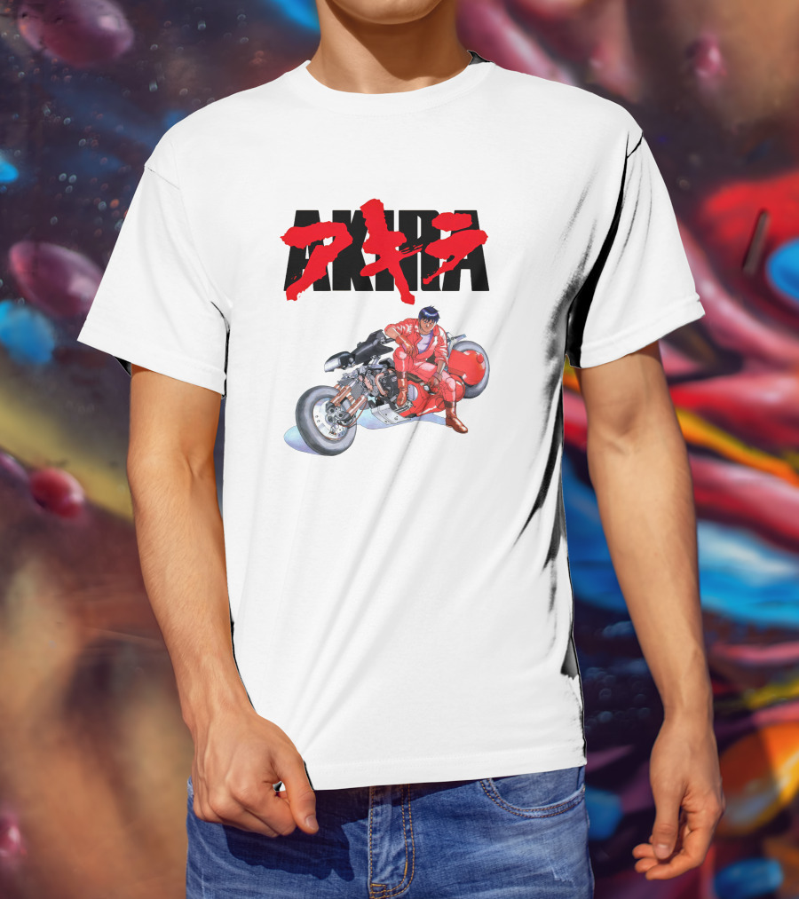 AKIRA Iconic Kaneda And Motorcycle Scene T-Shirt