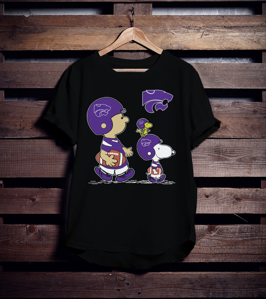 Kansas State Wildcats Football Characters Peanuts T-Shirt