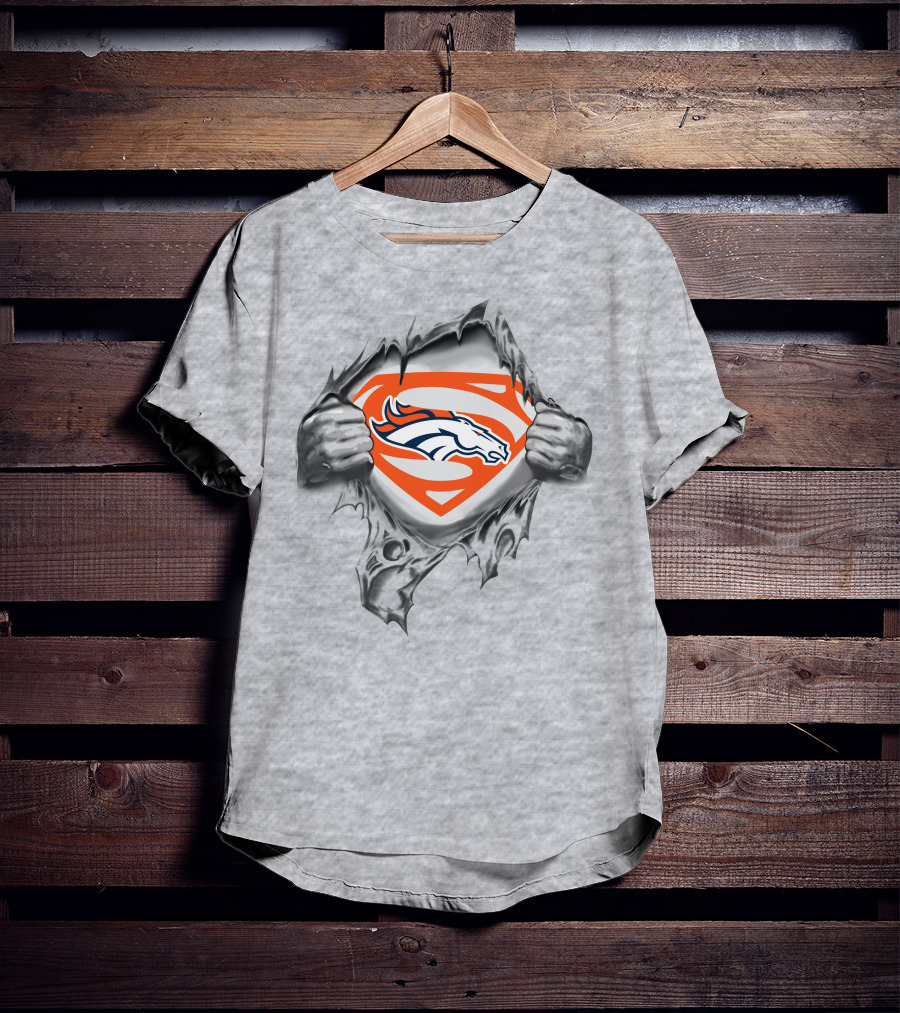 Denver Broncos Superman Logo Reveal T-Shirt