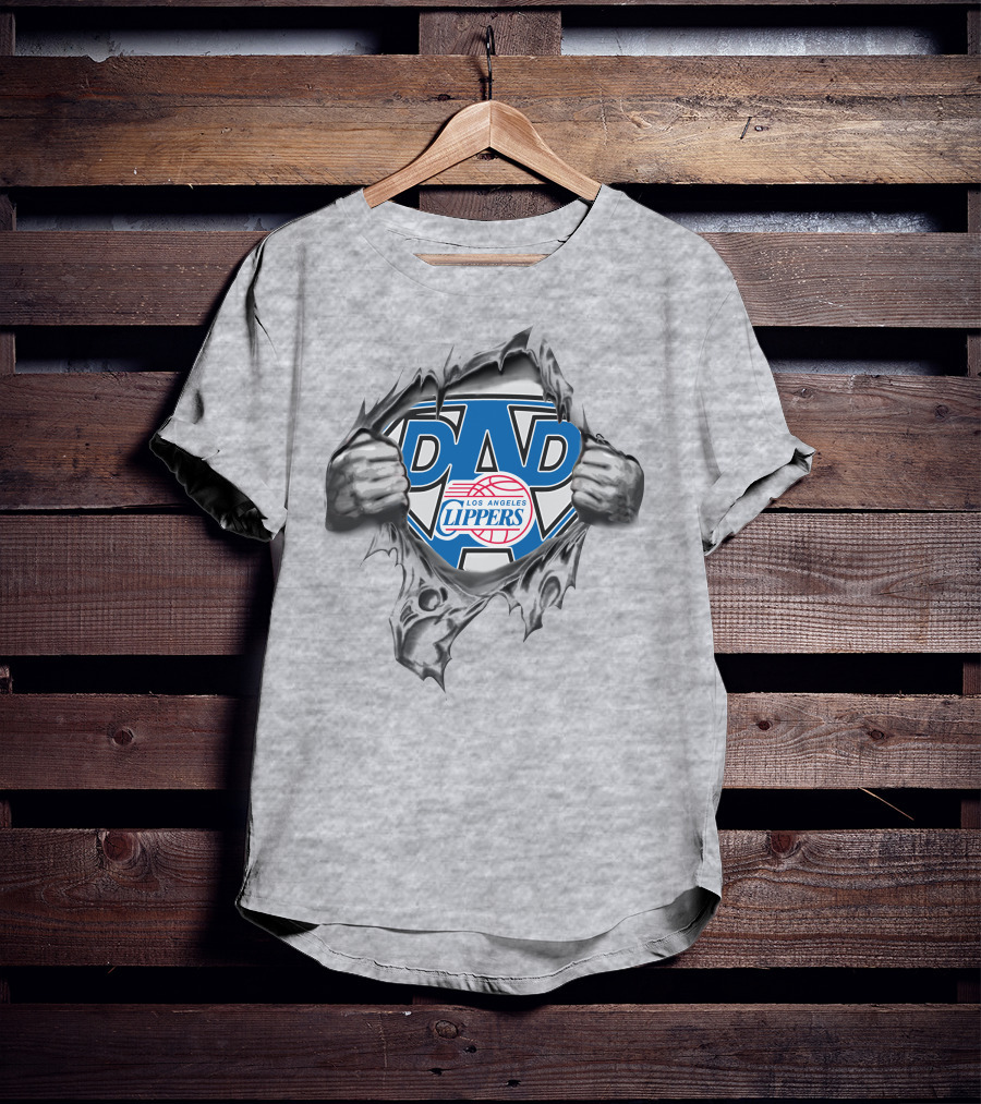 Los Angeles Clippers NBA Super Dad T-Shirt