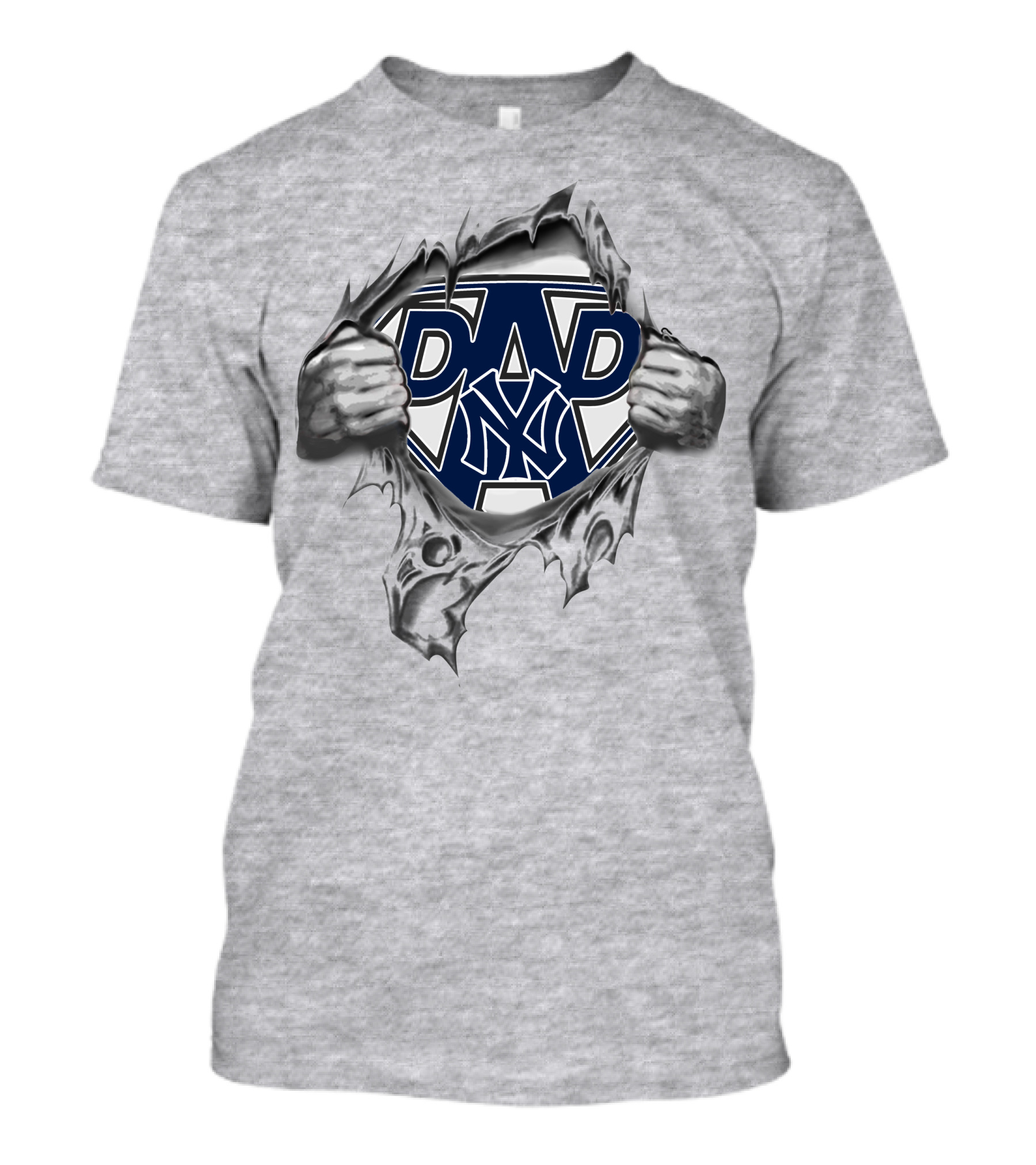 Yankees Super Dad Comic Style Hero T-Shirt