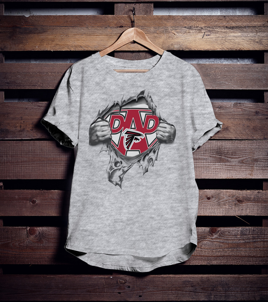 Super Dad Atlanta Falcons Fan Burst T-Shirt