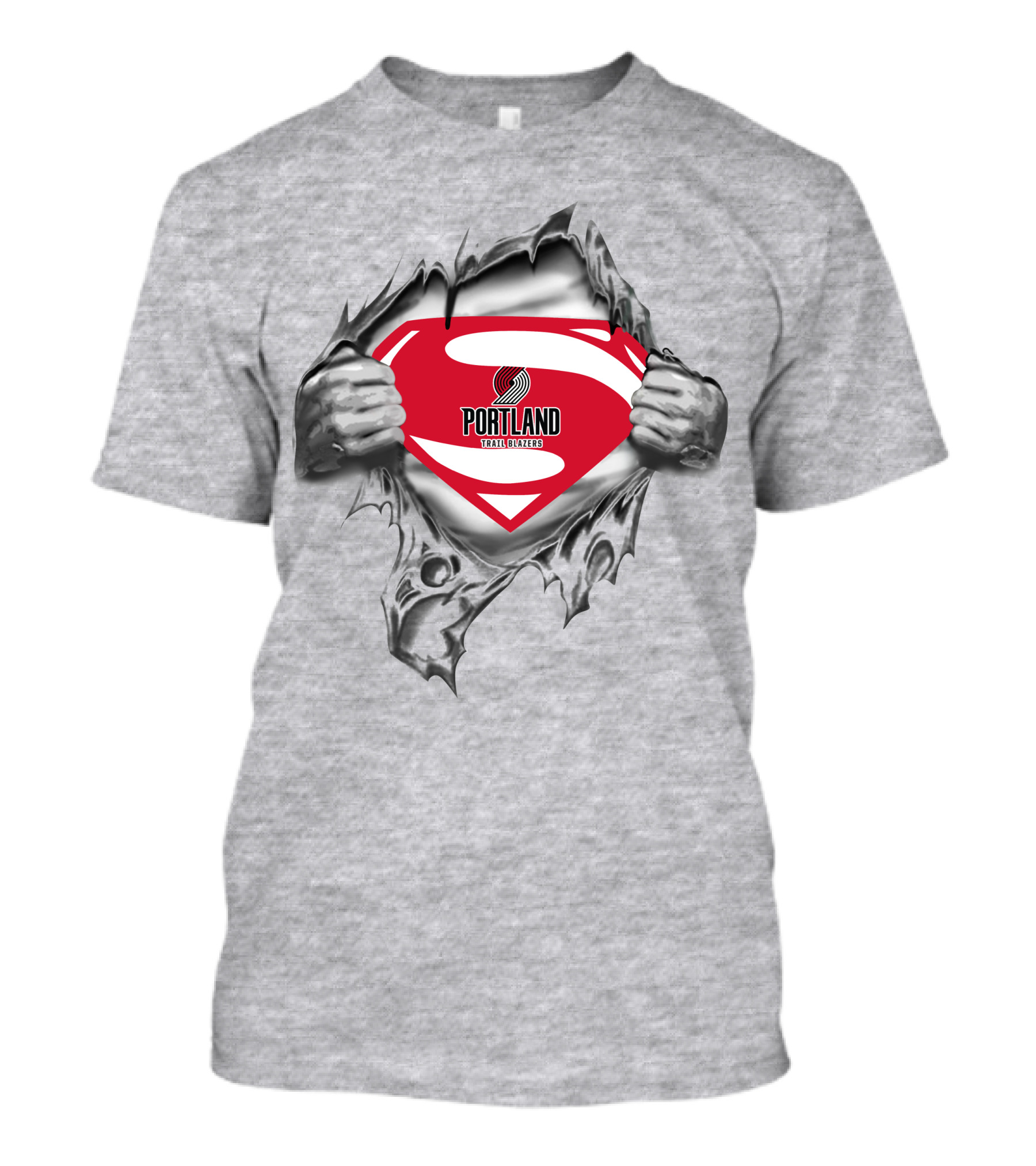 Portland Trail Blazers Superman Emblem T-Shirt