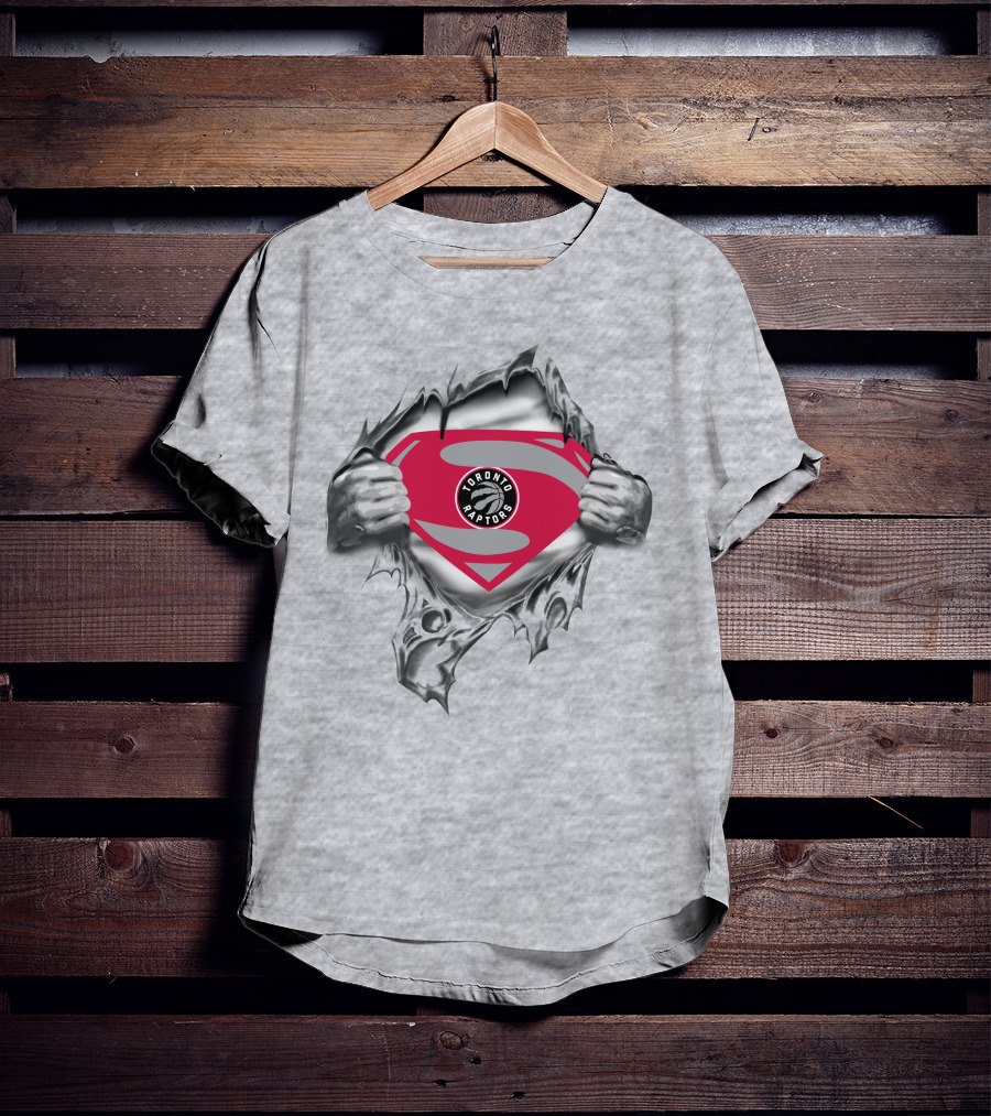 Toronto Raptors Superman Logo Transformation T-Shirt